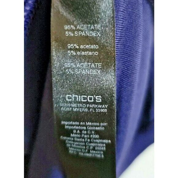 Chico's Travelers 2 L Open Vest Stretch Sleeveless Purple Slinky No Wrinkle - Picture 5 of 6